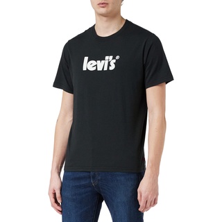 Levi's Herren Ss Relaxed Fit Tee T-Shirt,Poster Logo Caviar,S