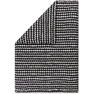 Marimekko - Räsymatto Deckenbezug, 150 x 210 cm, schwarz / weiß