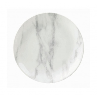Churchill 6 x Teller flach coup 17cm TEXTURED PRINTS grey marble