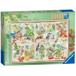 RAVENSBURGER 135744 16421 Harry Potter Wondrous Trees Puzzle, 1000 Teile, Mehrfarbig