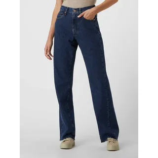 Wide Leg Jeans mit Stretch-Anteil Modell 'Tess', Blau, 30