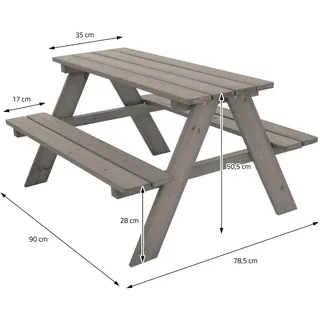 ML-Design Kindersitzgarnitur 4-tlg. Grau