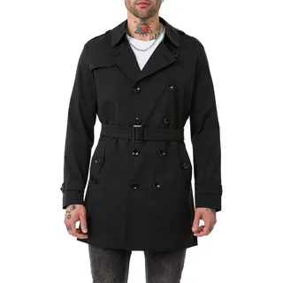 RedBridge Trenchcoat Red Bridge Herren Mantel Trenchcoat Jacke Schwarz S schwarz S