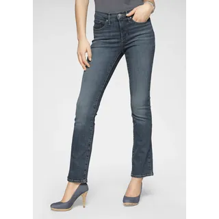 Bootcut-Jeans LEVI'S "315 Shaping Boot" Gr. 27, Länge 32, blau (dark, blue, used) Damen Jeans Bootcut