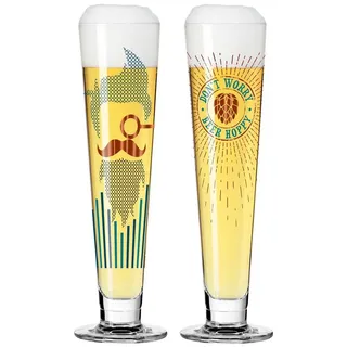 Ritzenhoff Bierglas Dekomiro Ritzenhoff Heldenfest Bier 2er Set 10+12, Kristallglas