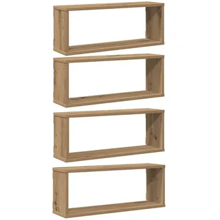 vidaXL Wandregal 60 x 15 x 23 cm Braun