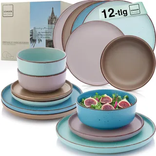 sänger Tafelservice Bombay Meeresboden 27x9,5 cm Multicolor 12er Set