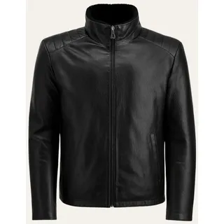 Jacke Victor – Edles Glattleder & Shearling Lammfell - Größe: XL - XL