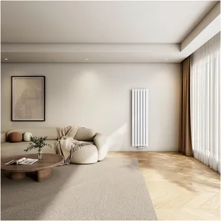 EMKE Flachheizkörper 1600 x 460 mm 1490 W weiß Mittelanschluss