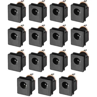 N/A DC-015 5,5 mm x 2,1 mm DC Power Jack Socket 3 Pin Buchse Panel Mount Connector 10 Stück