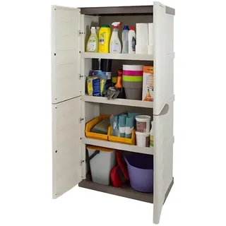 GarPet Gartenschrank Kunststoff Balkon Schrank Wasserdicht Haushaltsschrank Werkstatt
