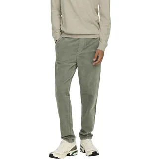 Only & Sons Cordhose Herren grau S