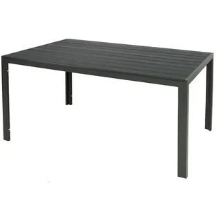 INDA-EXCLUSIV Gartentisch 180 x 90 x 74 cm Anthrazit/Grau