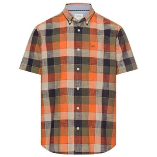 CAMEL ACTIVE Kurzarmhemd kariert orange L