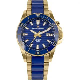 Jacques Lemans Hybromatic 1-2222E Automatikuhr Blau 42 mm 1-2222E
