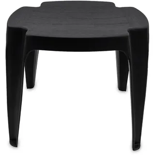 Kunststoff Gartenhocker 38x38 cm - anthrazit - Garten Beistelltisch quadratisch - Mehrzweck Hocker Ablagetisch Balkontisch Fußhocker Fußstütze Fußablage Campinghocker Sitzhocker Blumenhocker Tisch