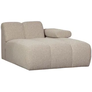 Modulsofa Mojo Bouclé, modern mit Chaiselongue rechts, beige, verstellbare Armlehne, komfortabel