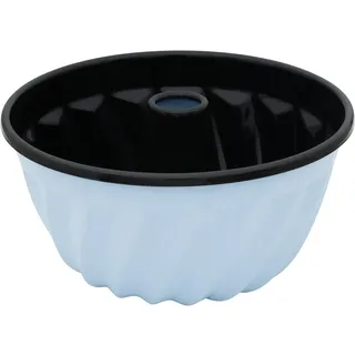 Riess, 0495-028, Gugelhupfform Ø 22cm, BACKEMAILLE BLAU, Emaille, Vol. (rec.): 2,6 Liter, Made in Österreich, LBH: 23,5x23,5x12,1cm, 0,690kg, Backform, Guglhupfform, Kuchenform, Induktion kompatibel