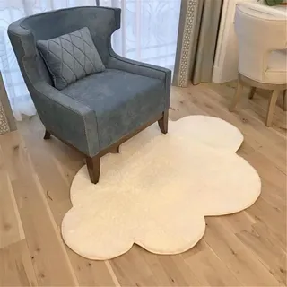CULASIGN Kinderteppich Teppich Babyteppich Baumwolle Wolke Wolkenform für das Kinderzimmer (Niedliche Wolken,60x90cm)
