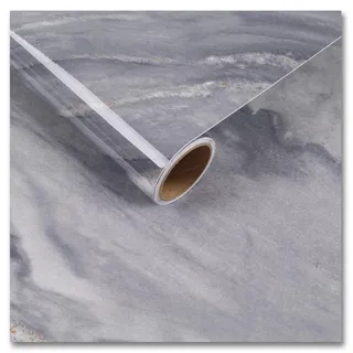 CRE8TIVE Klebefolie Möbel Marmoroptik Hellgrau Wasserfest 30 x 200cm Grau Gold Lucido Tapete Selbstklebend Arbeitsplatte Folie Küche Badezimmer Moderno Marmor Folie für Möbel Schrank Wohnzimmer