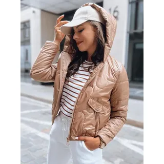 Dstreet Übergangsjacke für Frauen Lilywool goldene XL - Gold - XL
