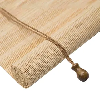 Bambusrollo Ohne Bohren Bambus Rollo Aussenbereich 40 50 60 70 80 90 100 110 120 140 160cm Bambus Jalousien Innen Sonnenschutz Wetterfest Bambus Raffrollo Für Fenster Und Türen(Natural A)