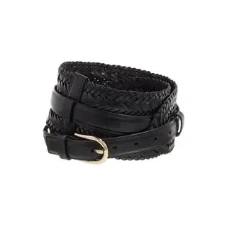 Michael Kors Gürtel - 85Mm Braided Waist Belt Set - Gr. M - in Schwarz - für Damen