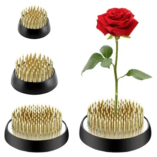Ikebana-Vase – Kupferner Stützstab – Edelstahl – Blumenfixierer – Gummidichtung – Für Floristen und den Hausgebrauch – Blumenvase - Kupfer