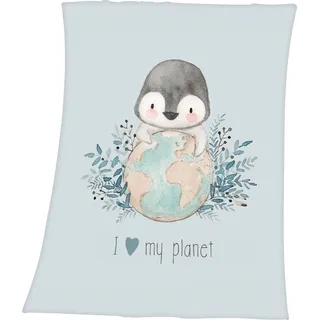 Baby Best Herding Pinguin Microfaserflausch-Decke, 75x100 cm, 100% Polyester