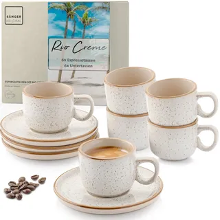 sänger Espressotassen Set 0,08 l Creme 12 St.