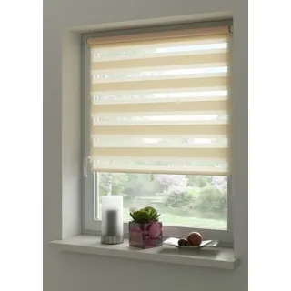 GARDINIA Doppelrollo EASYFIX 90 x 150 cm beige