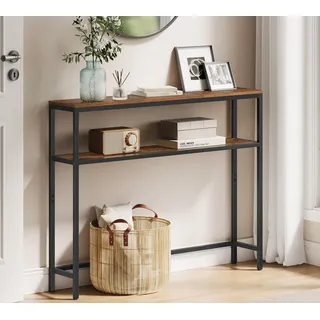 VASAGLE Konsolentisch 20 x 100 x 80 cm braun