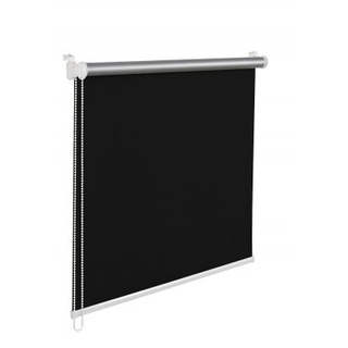 Thermorollo Verdunklungsrollo 95x200 cm schwarz Fensterrollo mit Thermobeschichtung  100% Abdunklung