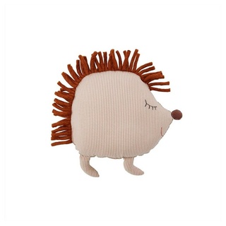 OYOY Kuscheltier Hope Hedgehog Denim Cushion, Beige 40 x 36 x 14 cm Bio-Baumwolle Kinderkissen Kuschelkissen Tierkissen beige