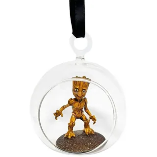 Disney Christbaumschmuck Weihnachtskugel Groot mit 3D-Figur, 11 × 10 × 9 cm bunt