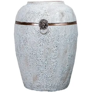 CONGRUI Handgefertigte Keramik-Bodenvase, Basteldekoration, Wohnzimmerdekoration (A)