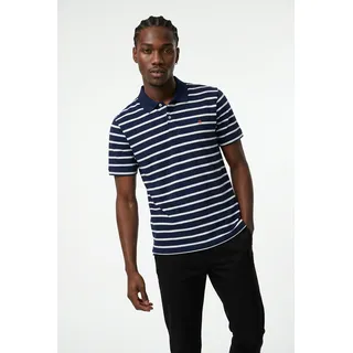 JACK & JONES JPRBLUADAM SS STRIPED POLO blau S