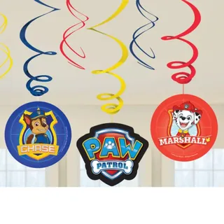 Child Paw Patrol Swirl Decorations