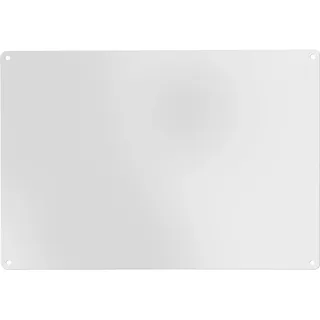 Magnetische Kreidetafel aus Stahl | Magnettafel Grau | 58 x 40 cm | magnetische, beschreibbare/abwischbare Kreidetafel für Zuhause und Büro