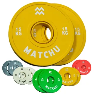 Matchu Sports Matchu Mini Hantelscheiben Fractional Plates 1,5 kg gelb