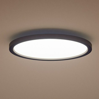 Philips Hue LED-Panel rund Aurelle  (21 W, Ø x H: 39,5 x 4,7 cm, Schwarz, Warmweiß)