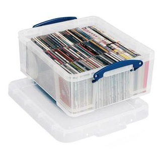 Really-Useful-Box Aufbewahrungsbox 18C 18L, mit Deckel, Kunststoff, transparent, A4, 48 x 39 x 20cm