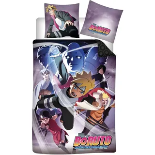 Boruto Naruto Wende Bettwäsche Set 135 x 200 cm 100%Baumwolle