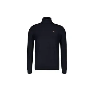 NAPAPIJRI Herren Rollkragenpullover schwarz Merinowolle unifarben, schwarz, Herbst/Winter 2024/2025