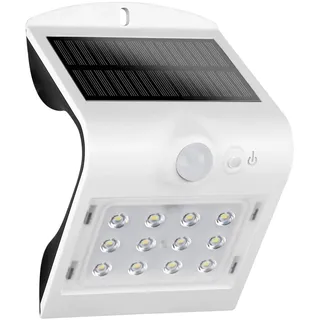 Proventa | LED Solar Aussenleuchte mit Bewegungsmelder | Li-Ionen-Akku | 1,5 W | IP65 | Helligkeitssensor | Front- und Rücklicht | Betriebsmodus einstellbar