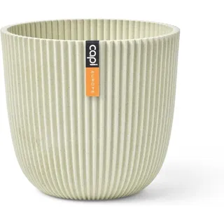 Blumentopf Kugel Groove 25x23 Beige