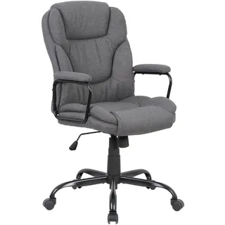 byLIVING STING Chefsessel Polyester Grau/Schwarz