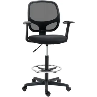 Vinsetto Arbeitsstuhl Schwarz