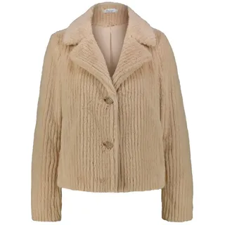 Princess goes Hollywood Winterjacke Damen Jacke aus Kunstfell beige 44