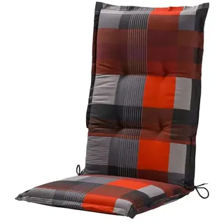 GO-DE Hochlehner-Auflage 120 x 50 x 8 cm, rot kariert